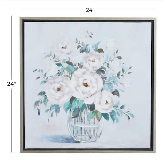Multi Polystone French Country Framed Wall Art, 24" x 24" x 2"